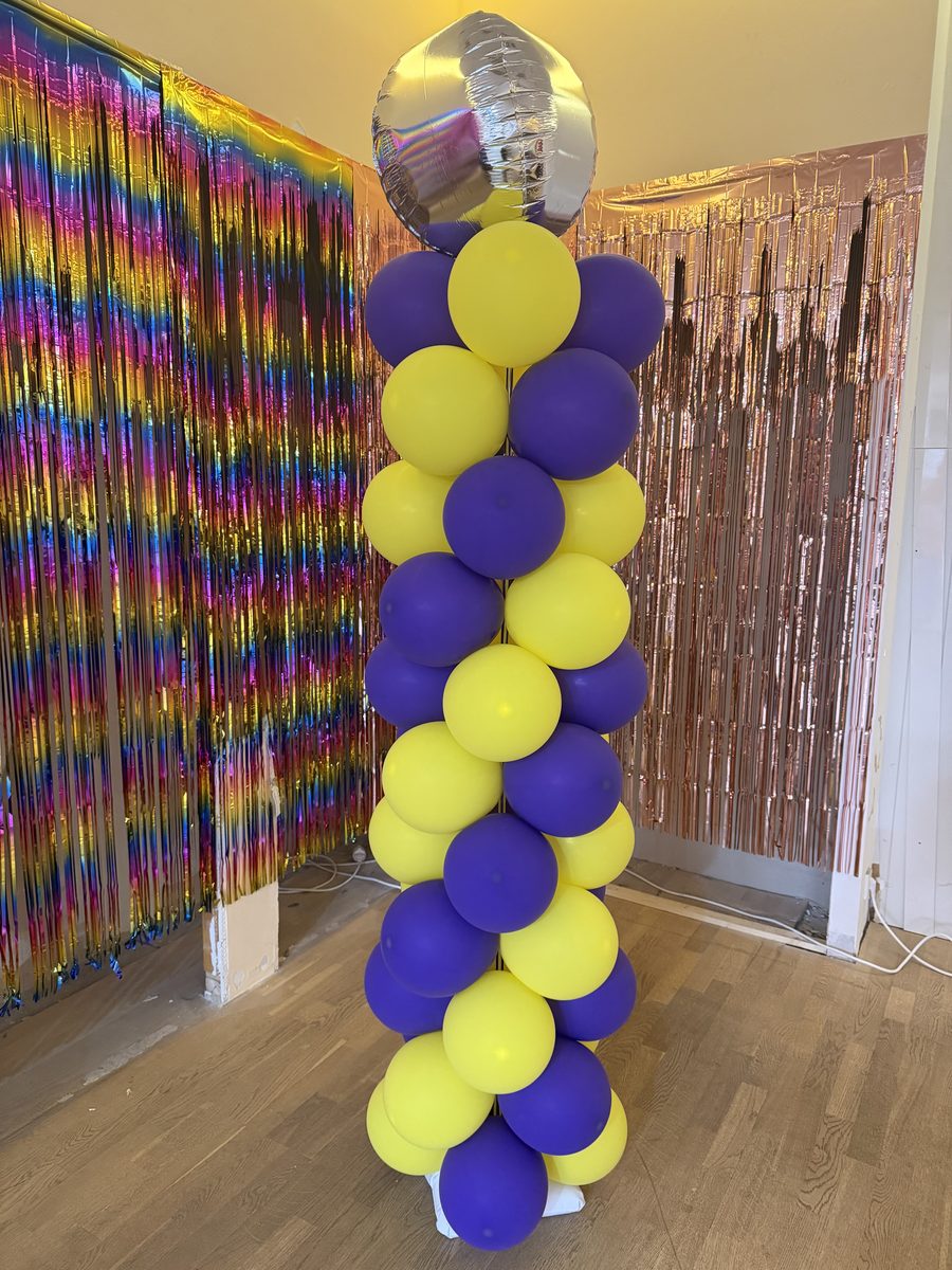 Ballonsäule als Fotohintergrund